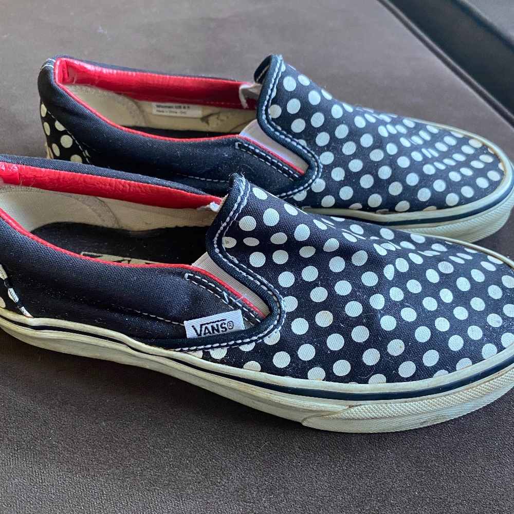 Polka Dot   Vans   Women  US 6.5    men   US 5